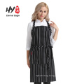 Breathable polyester cotton stripe apron